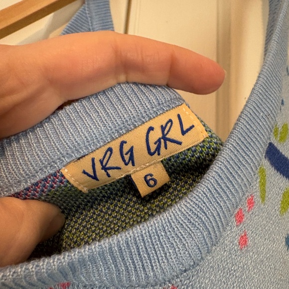 VRG GRL Patterned Halter Sweater - Picture 2 of 3